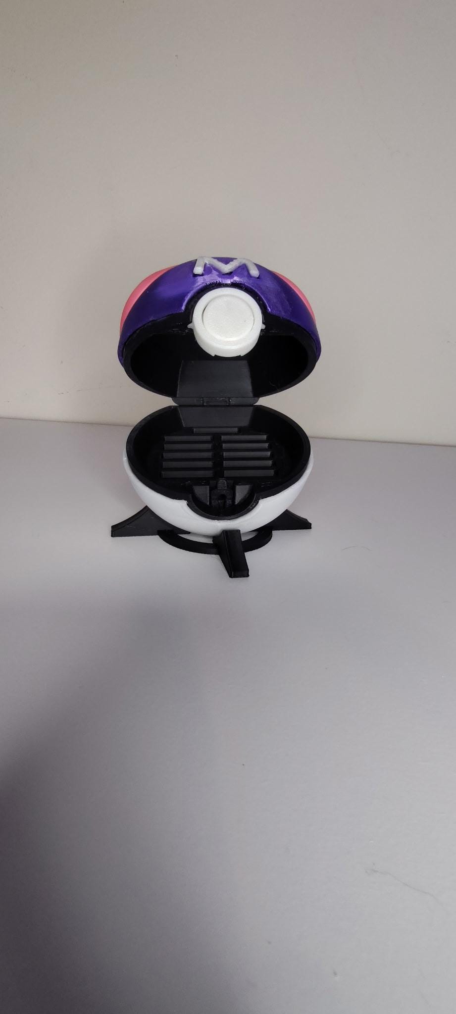 PokeBall Inspired Game Holder – Holds 12 Nintendo Switch Games – 3D Printed Game Cartridge Storage – Gaming Display Case with Stand