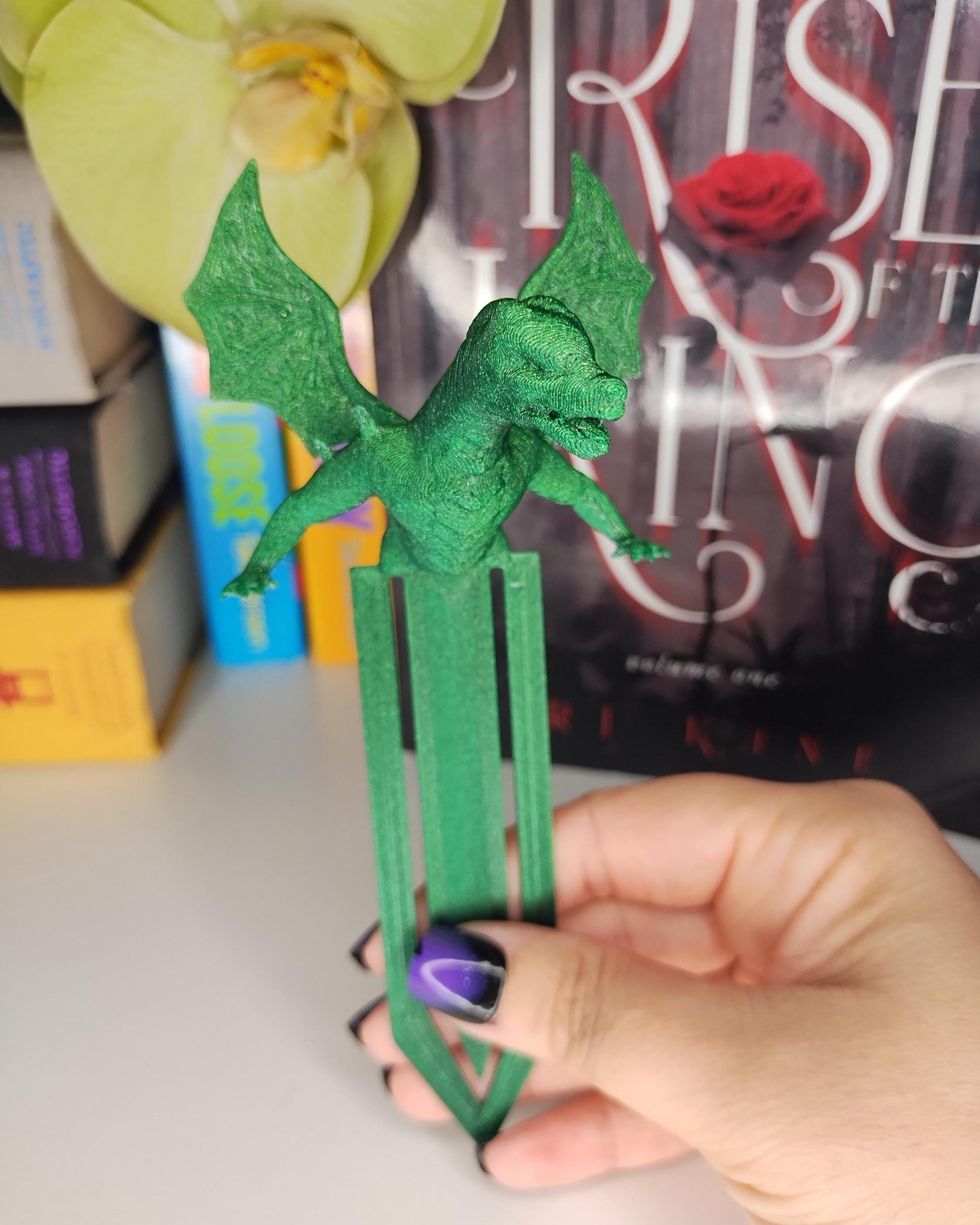 Dragon Bookmark – 3D Printed Fantasy Book Accessory